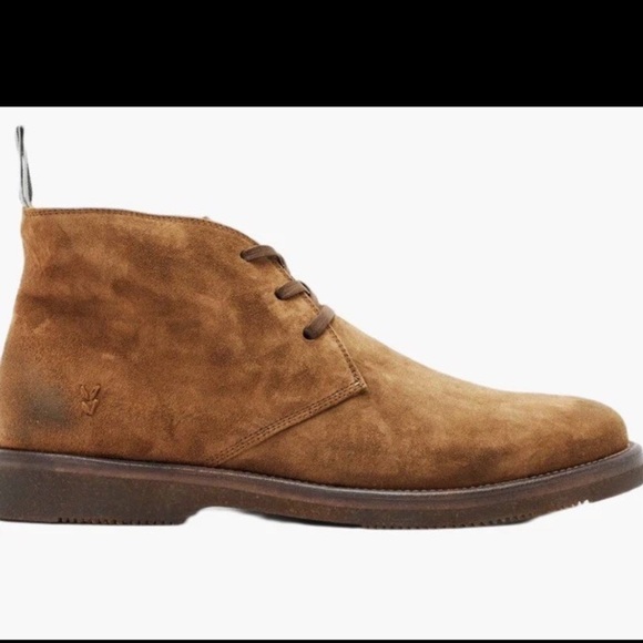 New without box; John Varvatos Men's Brown Suede Chukka Boots - Picture 10 of 10